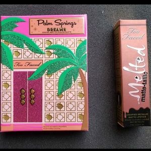 Too faced eyeshadow palette & liquid lipstick